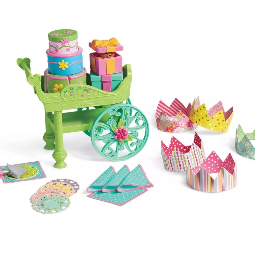 American Girl Wellie Wishers Birthday Cart and Treats Set Retired